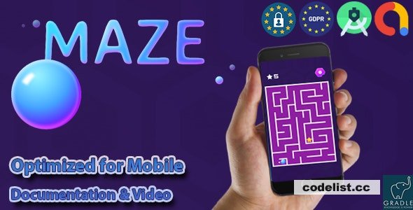 MAZE NEON (Admob + GDPR + Android Studio) v1.0