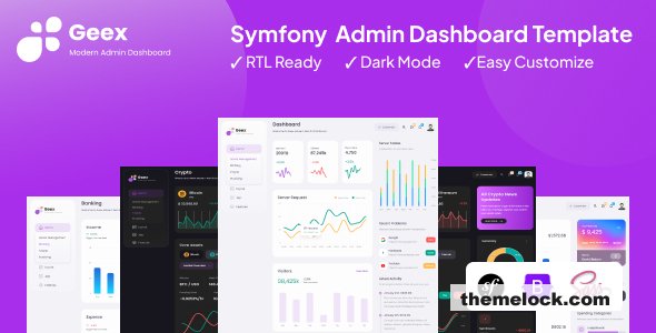 Geex - Symfony Responsive Admin & Dashboard Template