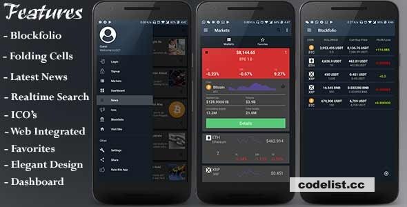 CCT v2.0 - Crypto Currency Tracker Android App