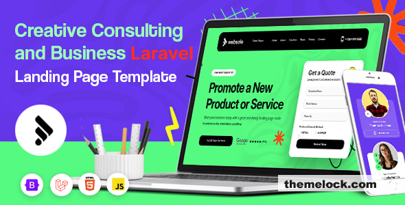 Websole - Creative and Business Consulting Laravel Landing Page Template