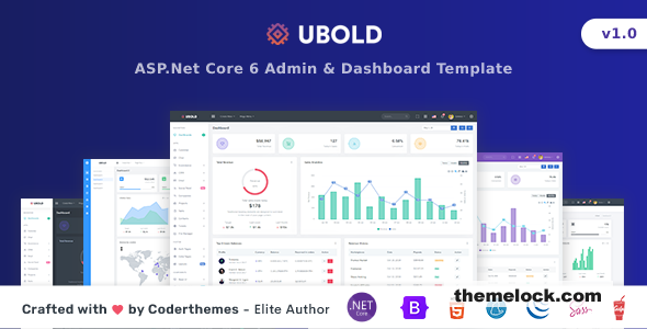 UBold - ASP.Net Core 6 Admin & Dashboard Template