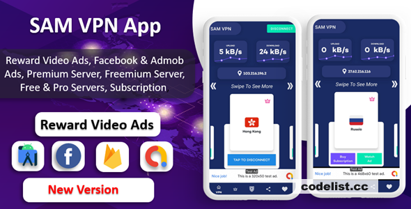 SAM VPN App v11.0 - Secure VPN and Fast Servers VPN