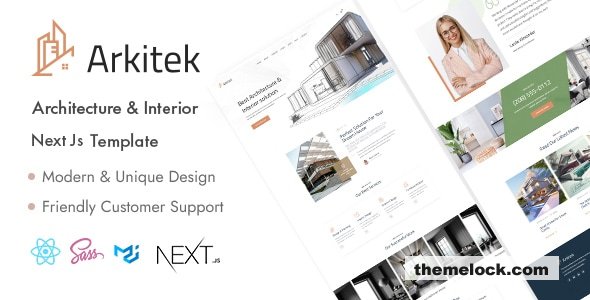 Arkitek – Architecture & Interior Next Js Template