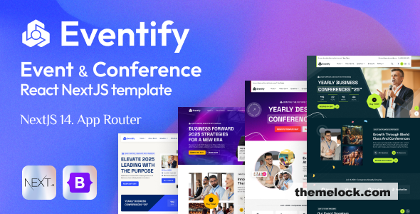Eventify - Event And Conference NextJS React Template