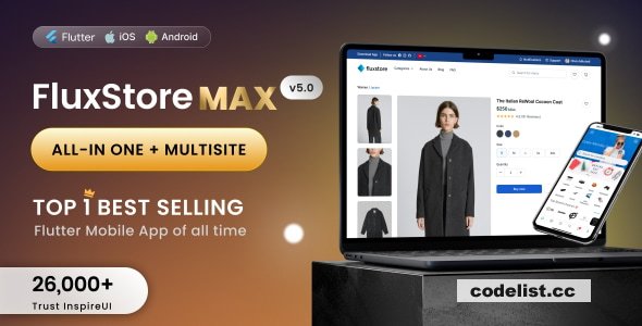 FluxStore MAX v5.0 - The All-in-One and Multisite E-Commerce Flutter App for Businesses of All Sizes