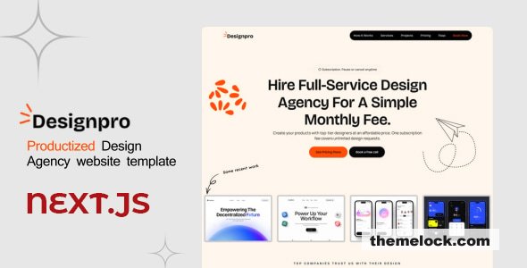 Designpro - Next JS Productized Design Agency template