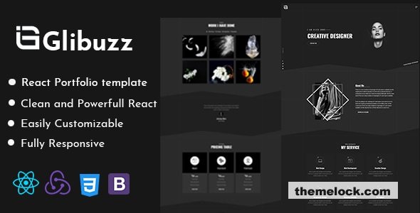 Glibuzz - Personal Portfolio React Template