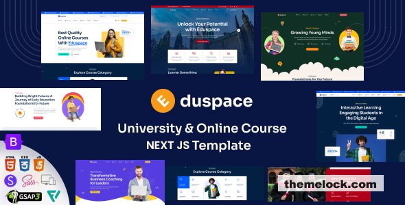 Eduspace - Next JS Education, Online Course, University Template