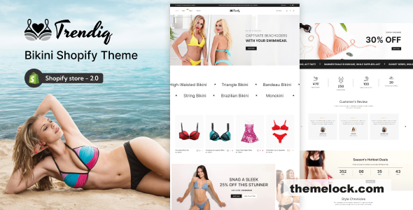Trendiq - Lingerie, Bikini Store Shopify Theme