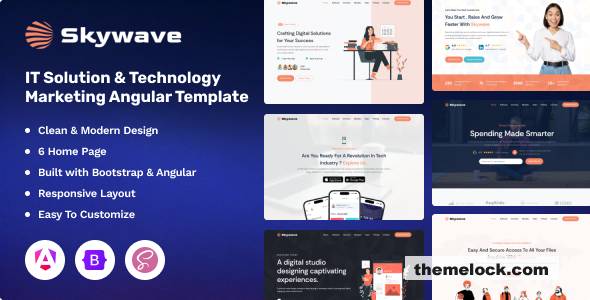 Skywave - IT Solution & Technology Marketing Angular Template