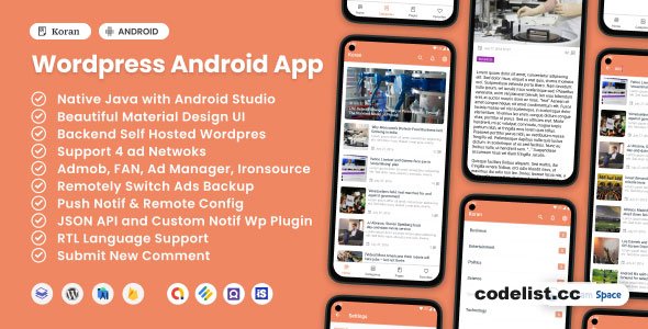 Koran v6.1 - Wordpress Android Application