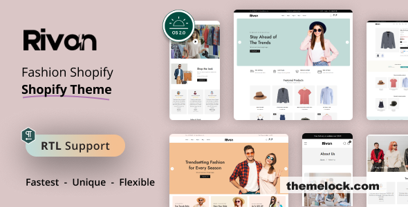 Rivon - Fashion Store Shopify Theme OS 2.0