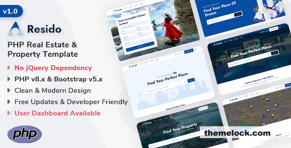 Resido - PHP Real Estate Template