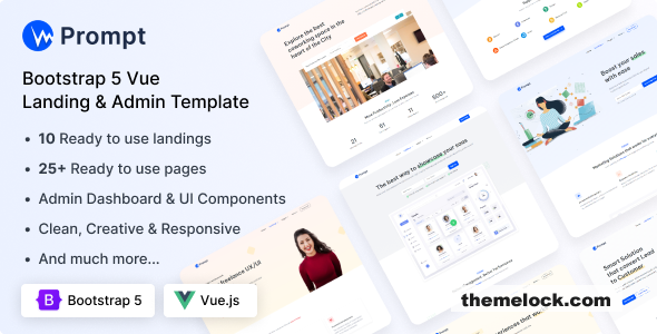 Prompt - Modern & Multipurpose Vue Template