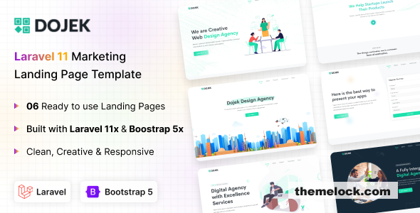 Dojek - Laravel 11 Marketing Landing Page Template