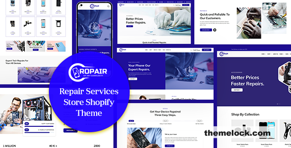 Ropair v1.0.1 - Mobile Phone Computer & Electronics Repair Services Store Shopify Theme OS 2.0