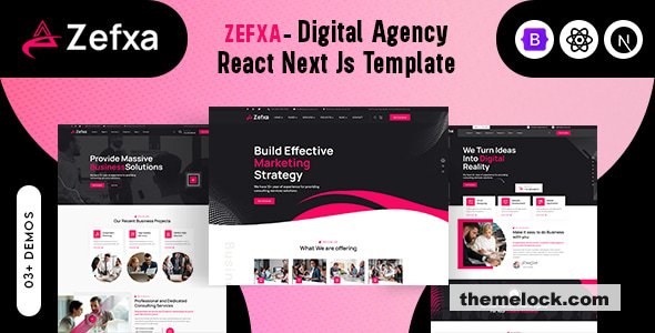 Zefxa - Digital Agency React Next Js Template