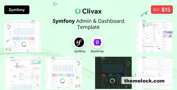 Clivax - Symfony Admin & Dashboard Template