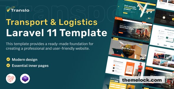 Translo - Transport and Logistics Laravel 11 Template