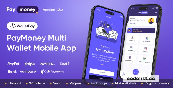 WalletPay v1.3.2 - PayMoney Multi Wallet Mobile App