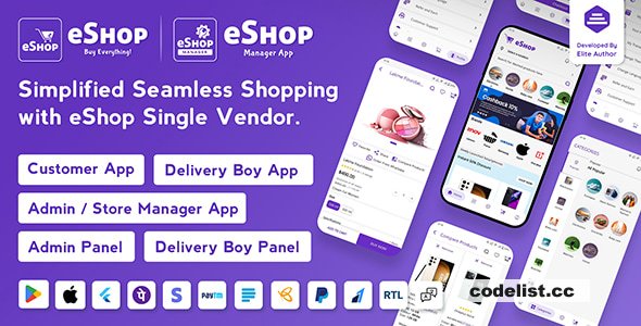 eShop v4.4.4 - eCommerce Single Vendor App - nulled
