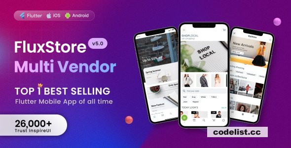 Fluxstore Multi Vendor v5.2 - Flutter E-commerce Full App