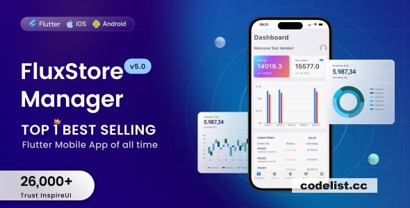 FluxStore Manager v5.2 - Vendor and Admin Flutter App for Woocommerce