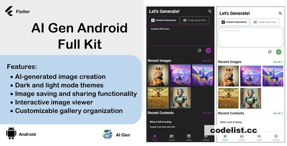AI Image and AI Content Generator v1.2.0 - Android App Full Kit