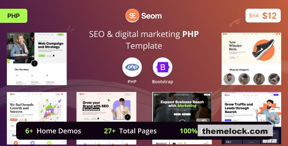Seom - SEO & digital marketing PHP Template