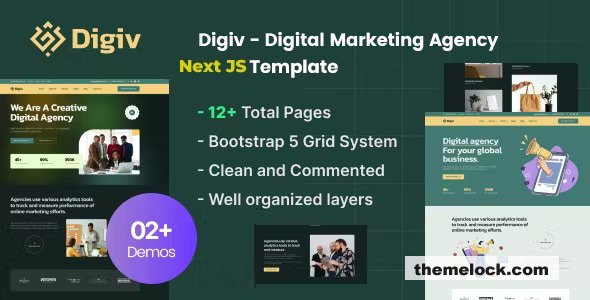 Digiv - Digital Marketing Agency Next JS Template
