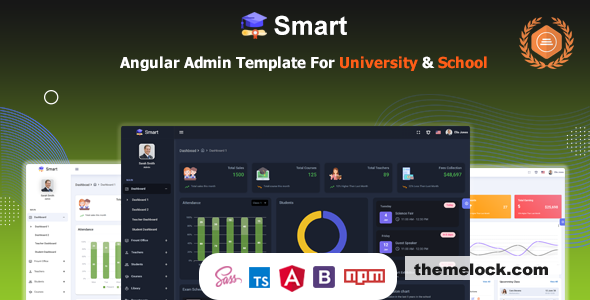 Smart v15.0.0 - Angular 19+ Admin Dashboard Template for University, School & Colleges
