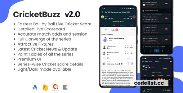 CricketBuzz v2.2.2 - Live Cricket Score, Live Line Commentary, IPL Scores, Live ball by ball