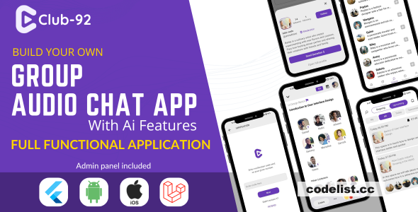 Club-92 v1.0 - A Fully Functional Clubhouse Clone for Voice-Based Social Networking