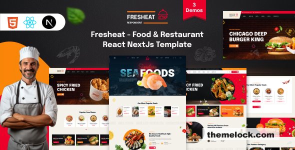 Fresheat - Fast Food & Restaurant React NextJS Template