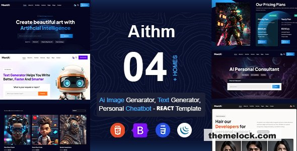 Aithm - AI Agency & Futuristic Startup React Template