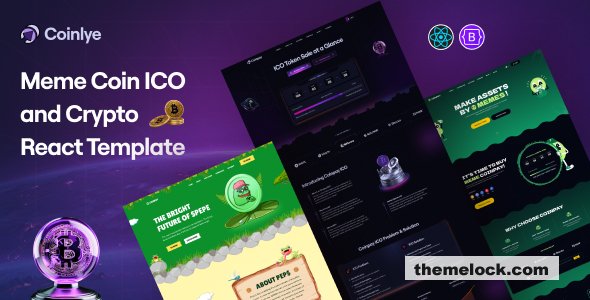 Coinlye - Meme coin ICO & Crypto React Template
