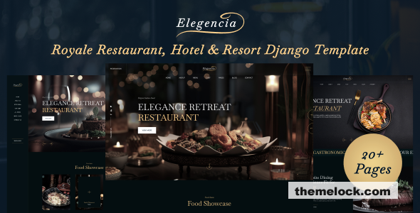 Elegencia - Royale Restaurant, Hotel & Resort Django 5 Template