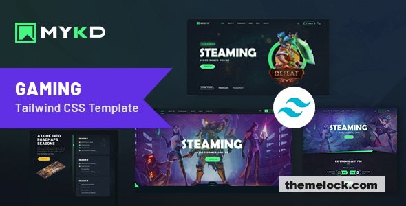MYKD - Tailwind eSports and Gaming NFT Template