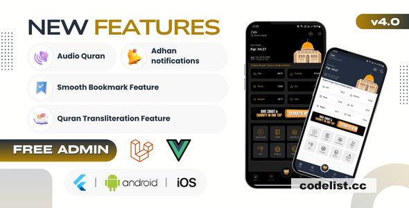 Zabi v4.0 - Islamic Flutter & Android ISO App