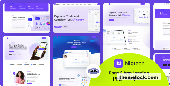 Niotech - Saas & App Landing PHP Template