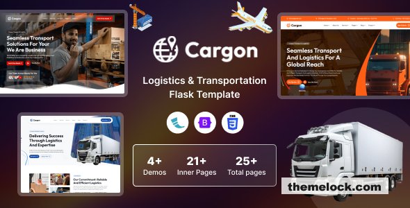 Cargon - Logistics, Cargo & Transportation Flask Template