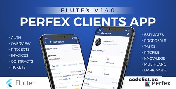 Flutex v1.4.0 - Perfex CRM Customer Mobile App