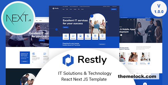 Restly – IT Solutions & Technology React Next js Template
