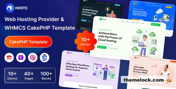 Hostc - Web Hosting Provider & WHMCS CakePHP Template
