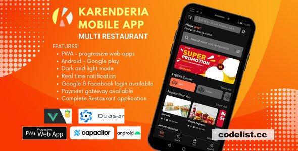 Karenderia Mobile App Multi Restaurant v1.0.8