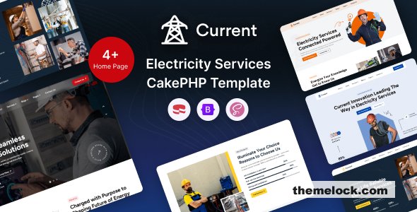 Current – Electricity Services CakePHP Template