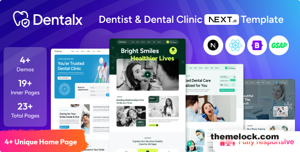 Dentalx - Dentist & Dental Clinic NextJS Template