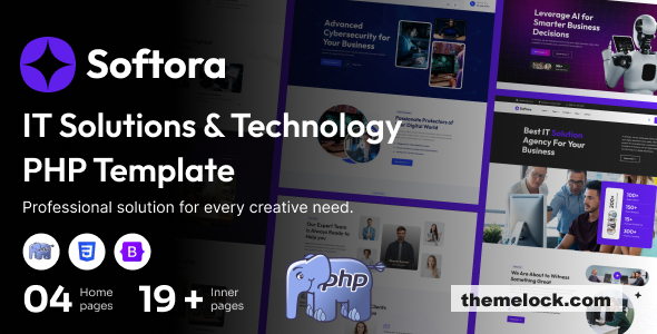 Softora – IT Solutions and Technology PHP Template