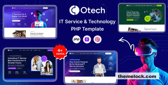 oTech - PHP IT Solutions & Technology Startup Template