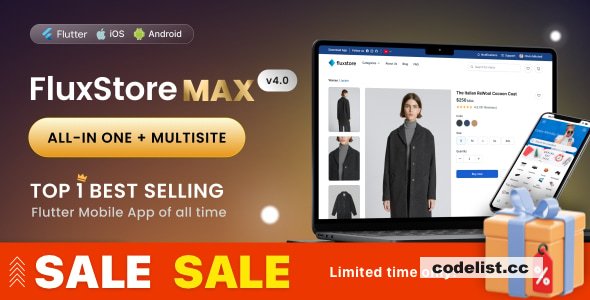 FluxStore MAX v5.3 - The All-in-One and Multisite E-Commerce Flutter App for Businesses of All Sizes
